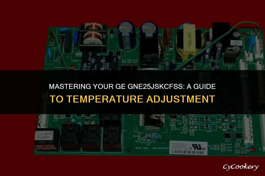how to change temperature on ge gne25jskcfss refrigerator