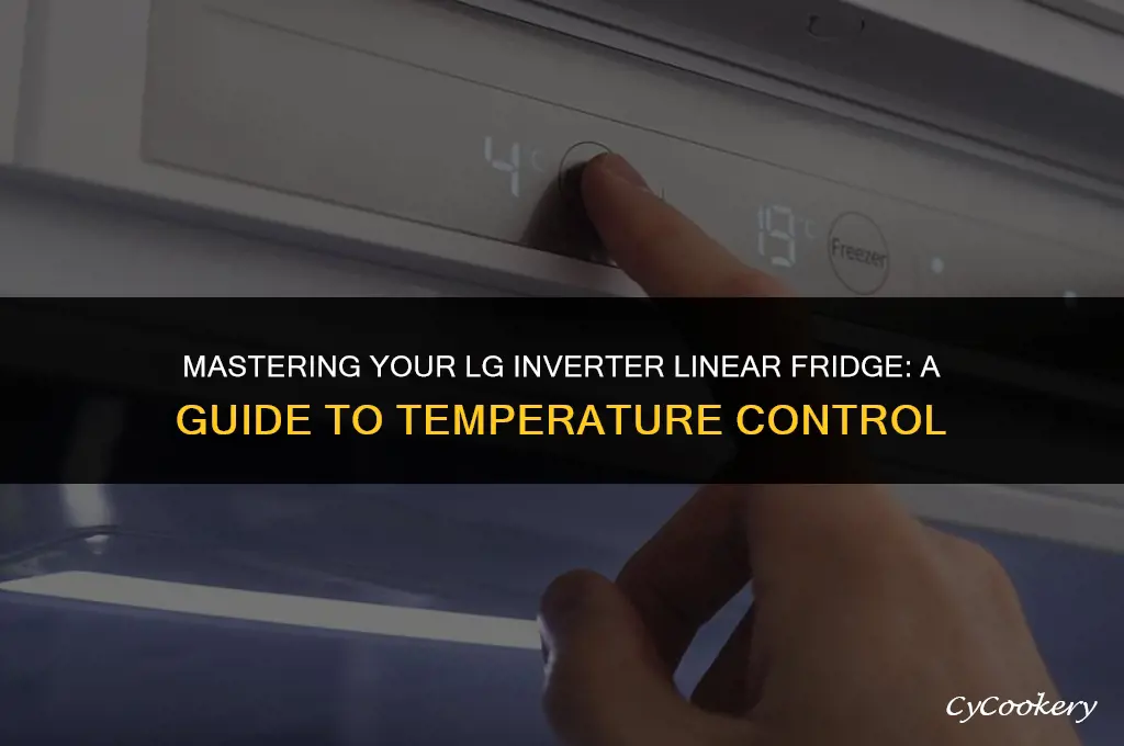 how to change temperature on lg inverter linear refrigerator