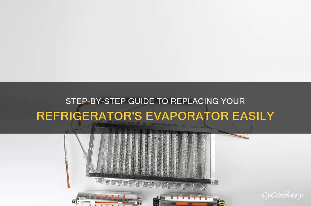 how to change the evaporator on refrigerator