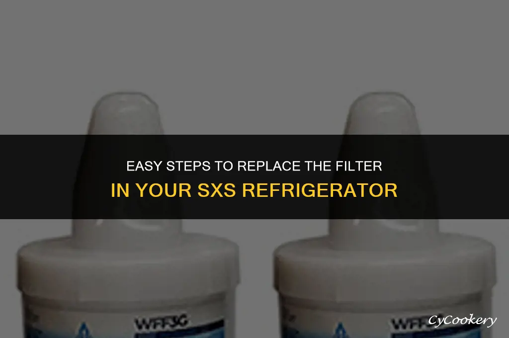 how to change the filter in a sxs refrigerator