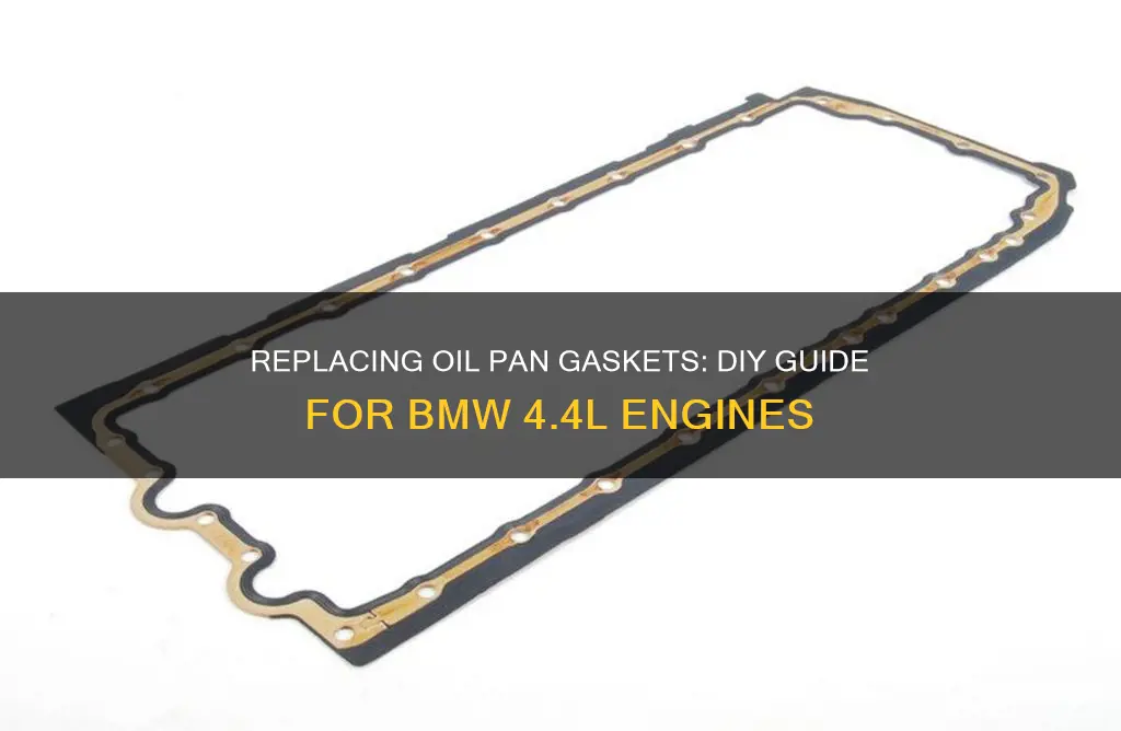 how to change the oil pan gaskets in 4.4 bmw