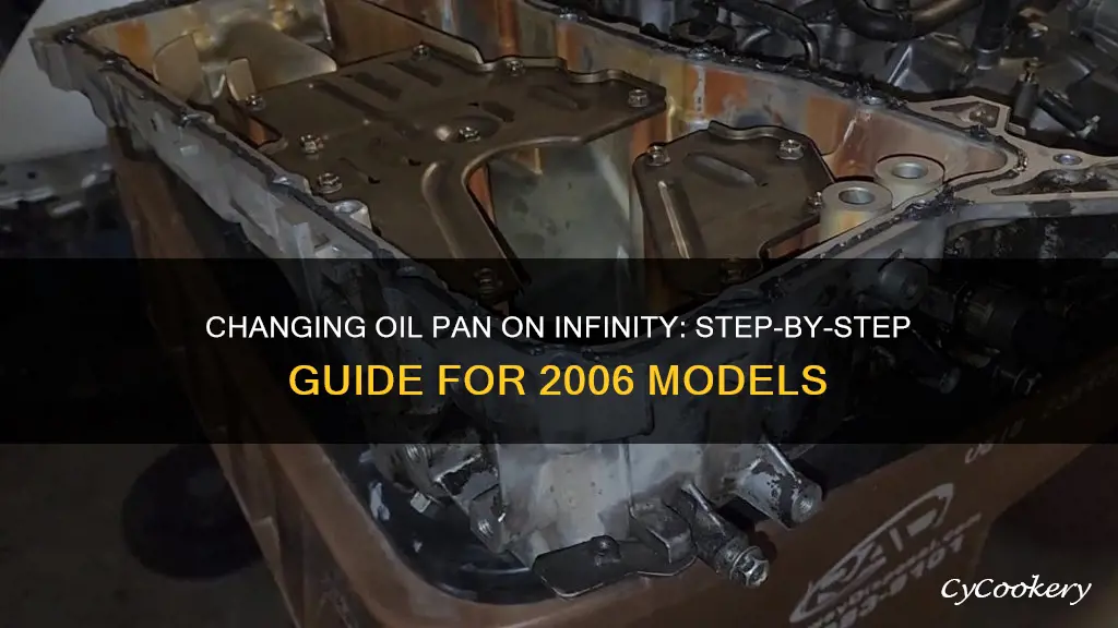 how to change the oil pan on a 2006 infiniti