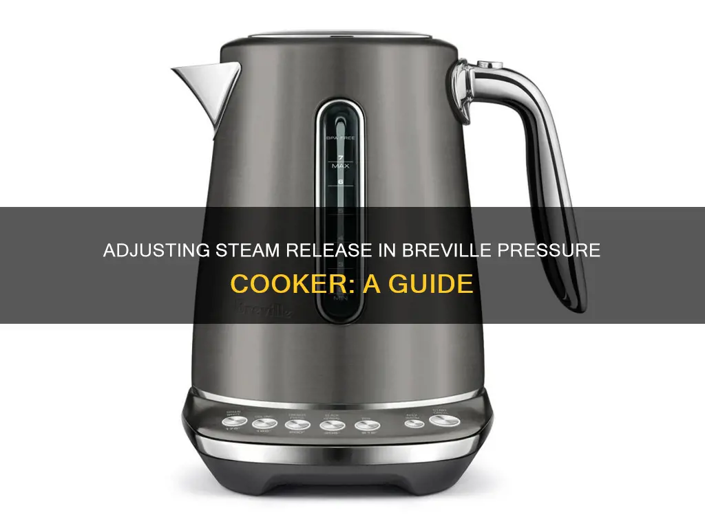 how to change the steam release in breville pressure cooker