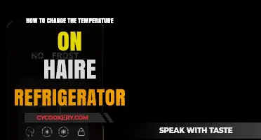 Adjusting Your Haier Refrigerator's Temperature: A Simple Guide