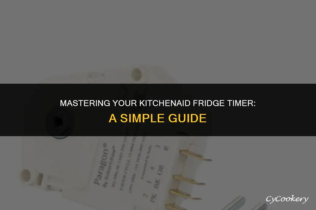 how to change the timer on a kitchenaid refrigerator