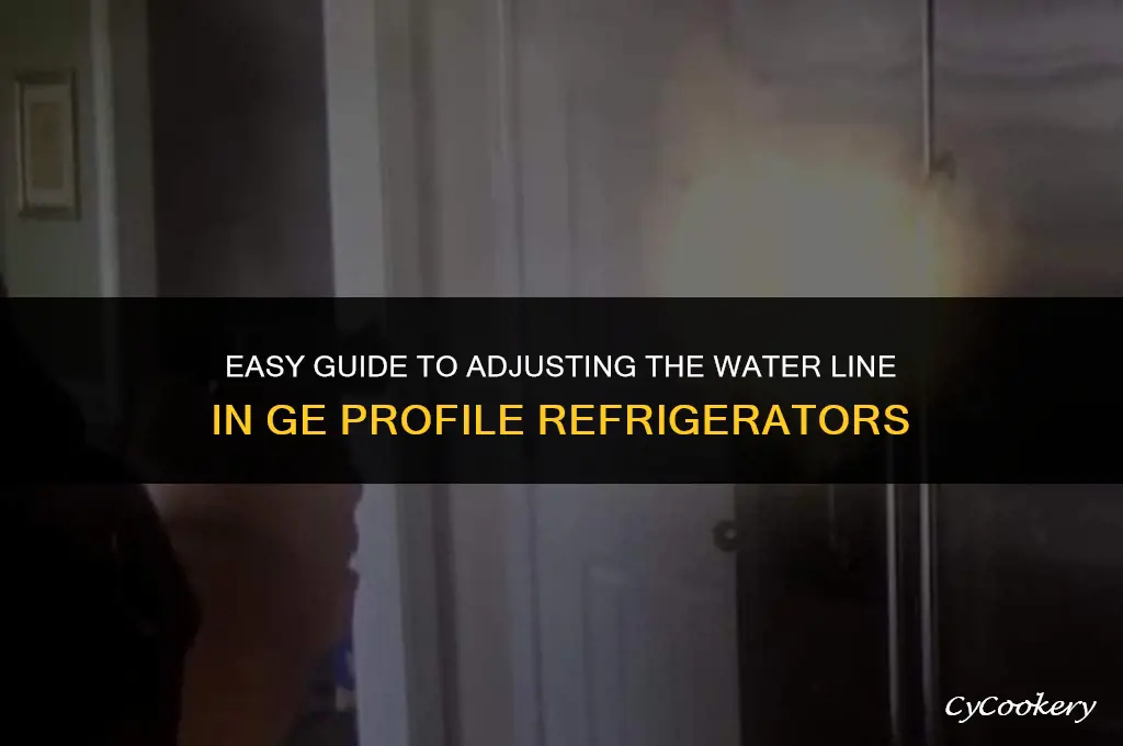how to change the waterline in ge profile refrigerator