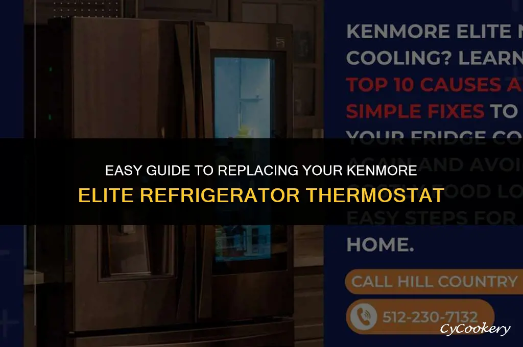 how to change thermostat in kenmore elite refrigerator