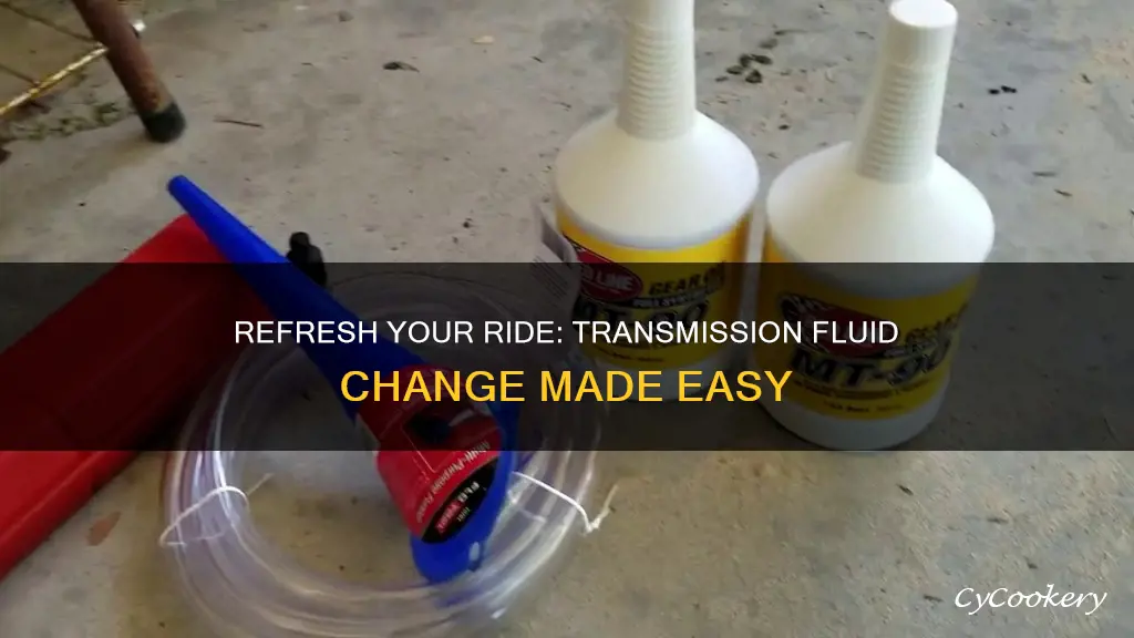 how to change transmission fluid without removing pan