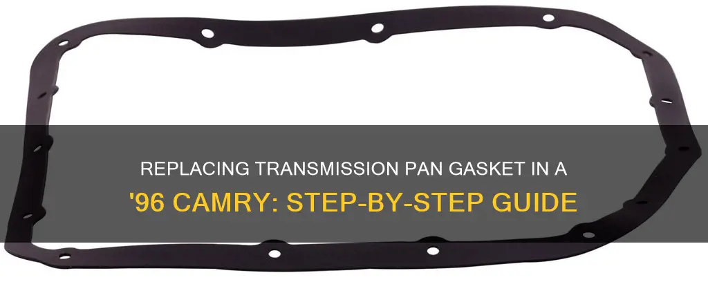 how to change transmission pan gasket 96 toyota camry