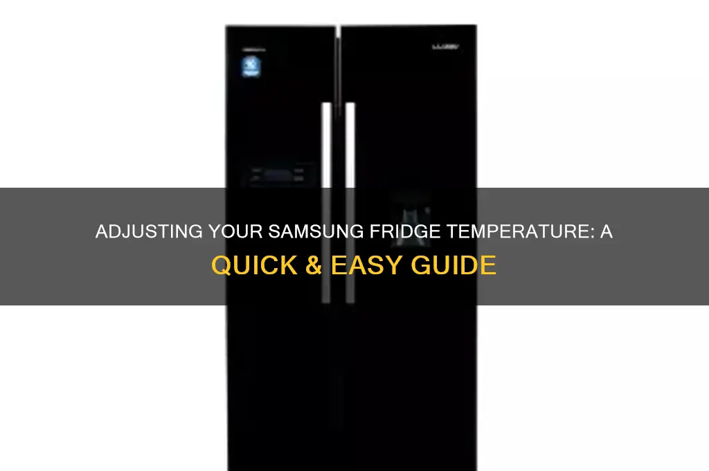 how to change twmperature on sansung refrigerator