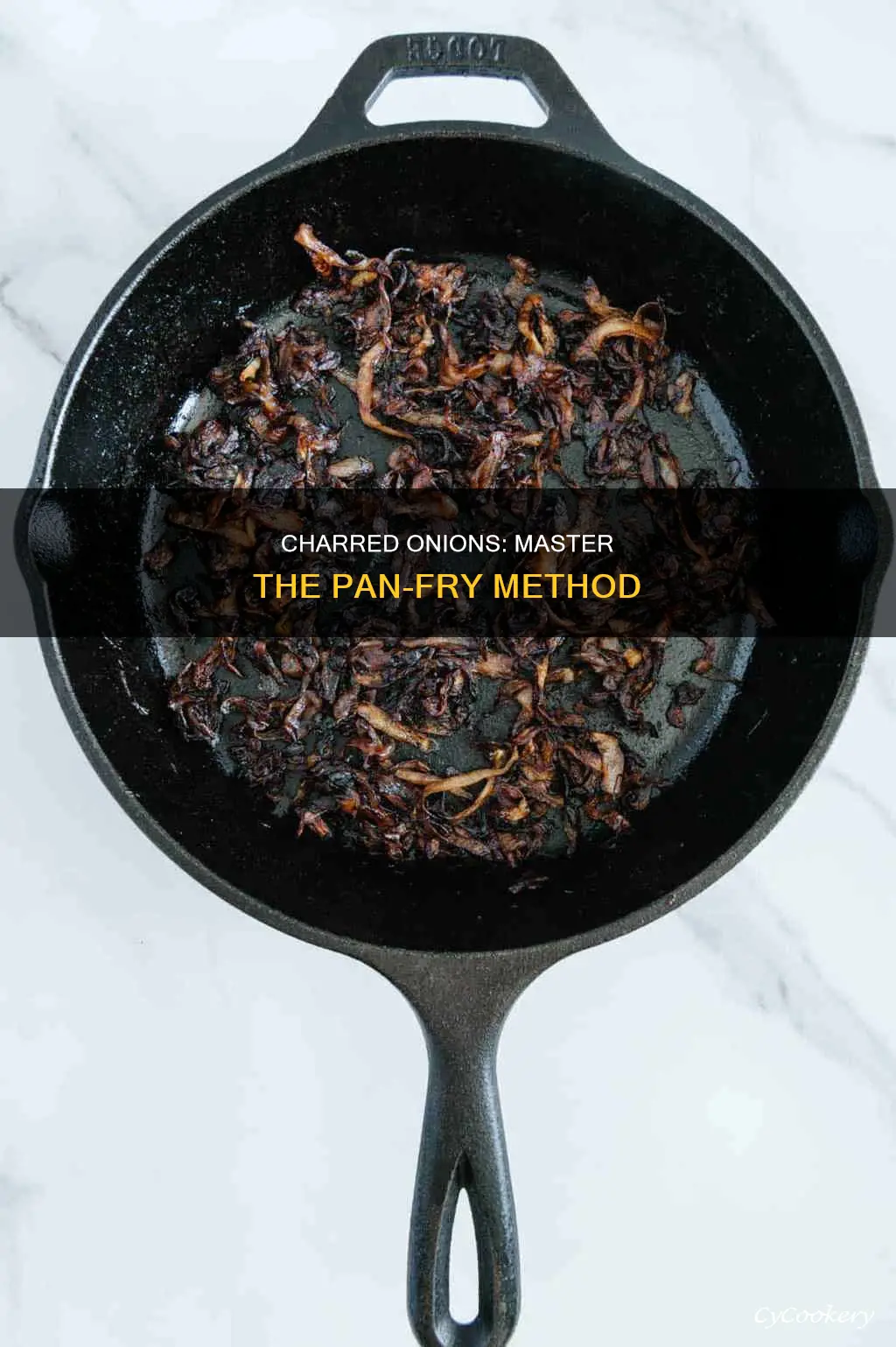 how to char onions in a pan