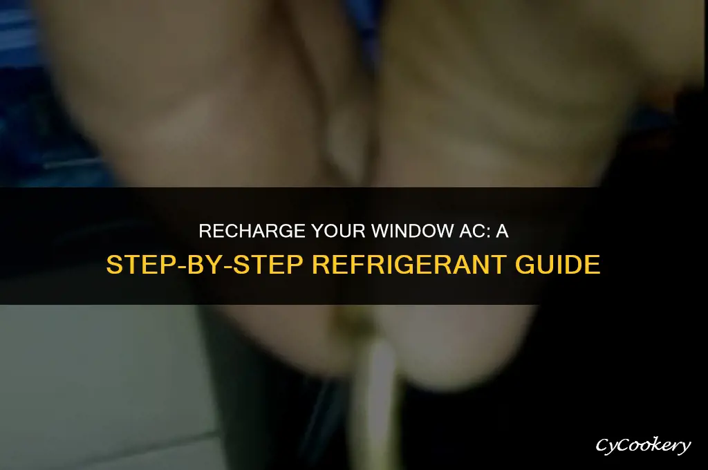 how to charge a refrigerant for window air conditioner