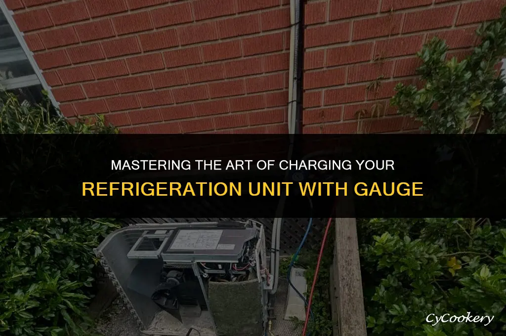 how to charge a refrigeration unit using guarge