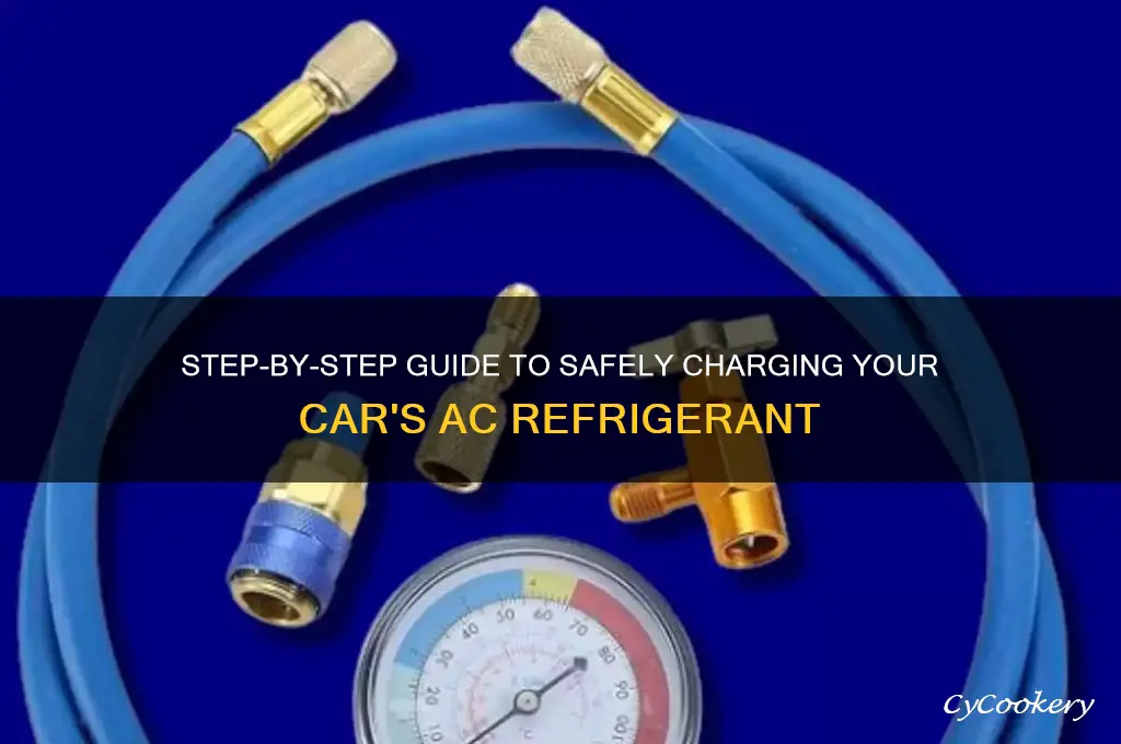 how to charge ac refrigerant in car