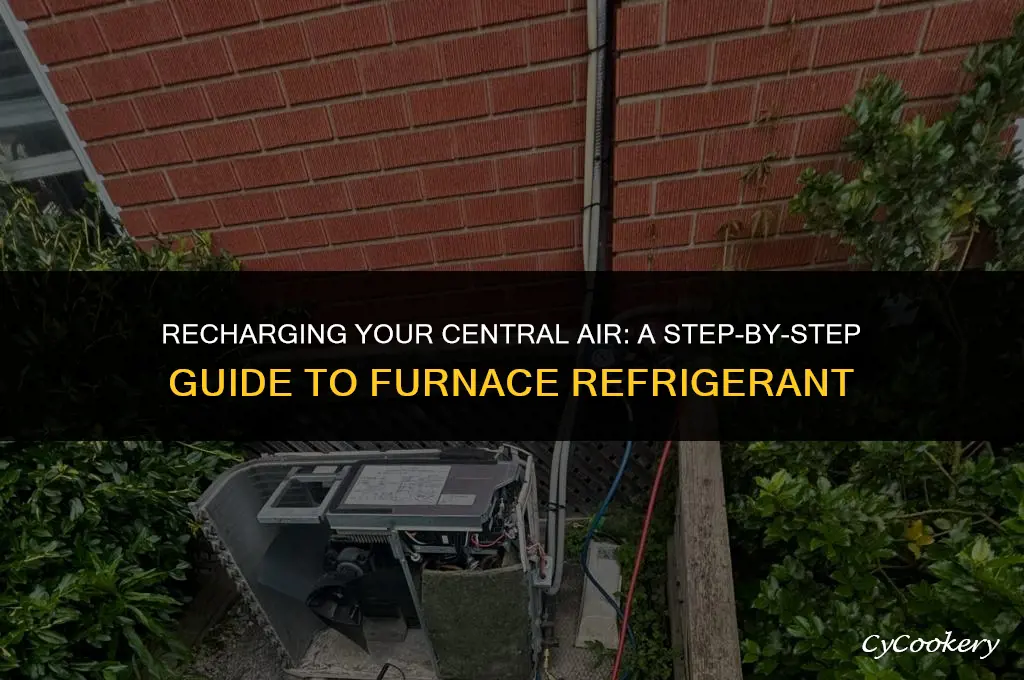 how to charge refrigerant central air to furnace
