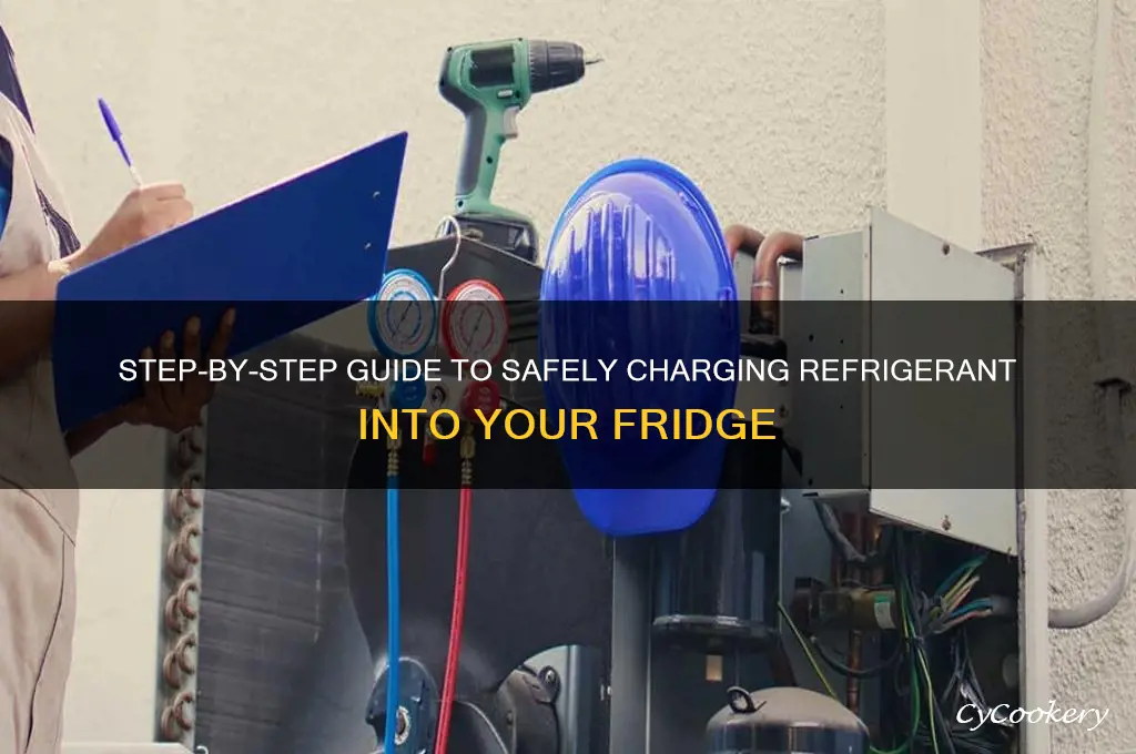 how to charge refrigerant into a refrigerator