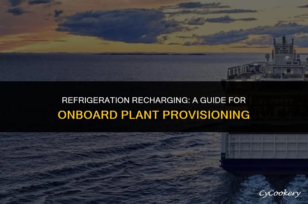 how to charge refrigeration to provision plant onboard ship