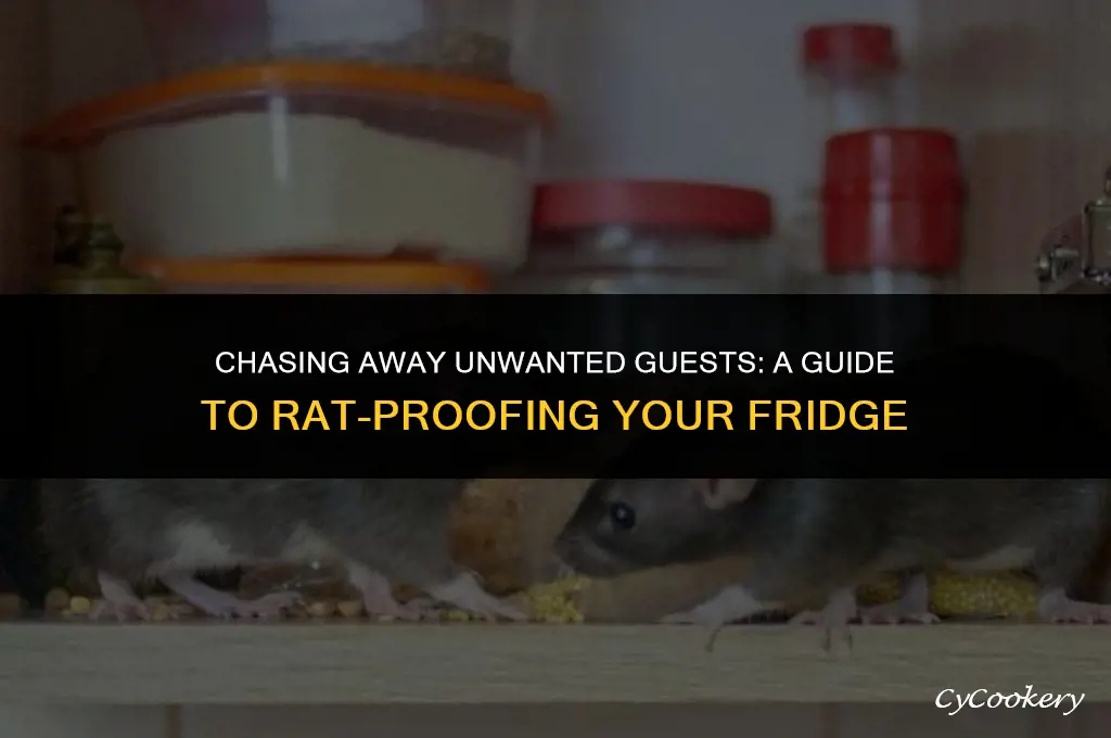 how to chase a rat out of a refrigerator