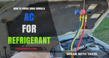 Easy Steps to Check Refrigerant in Your 2002 Corolla AC