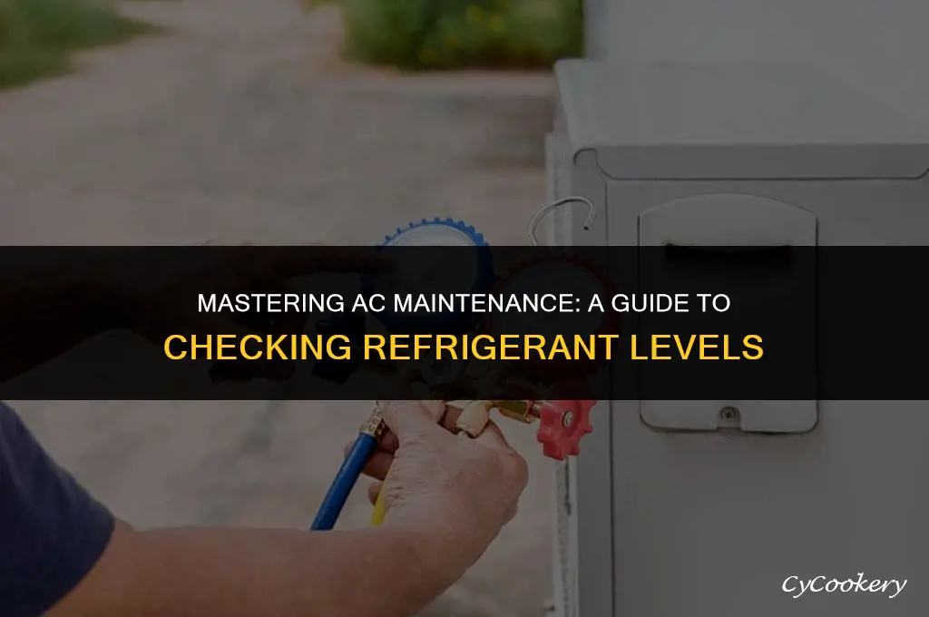 how to check 410 refrigerant level in ac