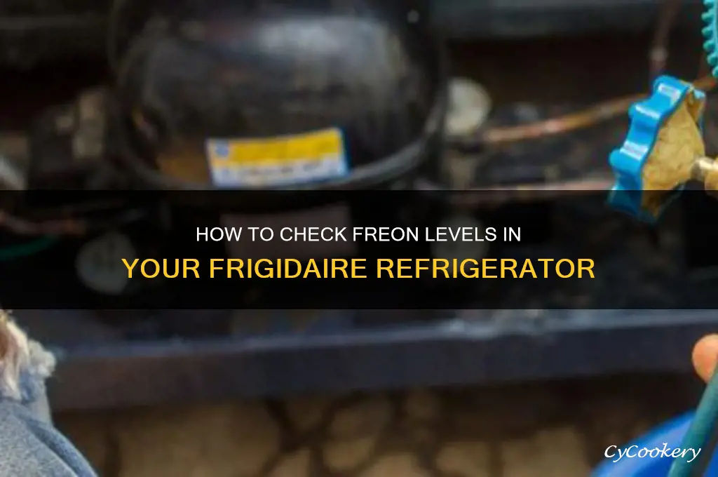 how to check a frigidaire refrigerator freon