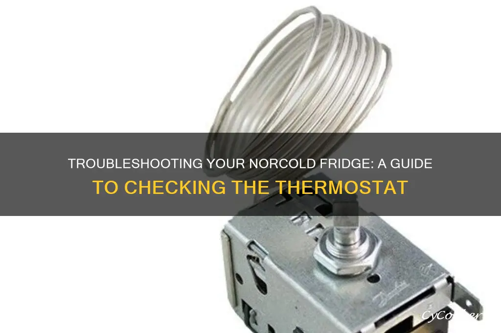 how to check a norcold refrigerator thermostat