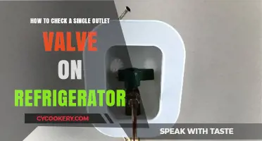 Easy Steps to Check Your Refrigerator's Single Outlet Valve