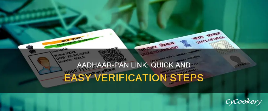 how to check aadhar and pan link