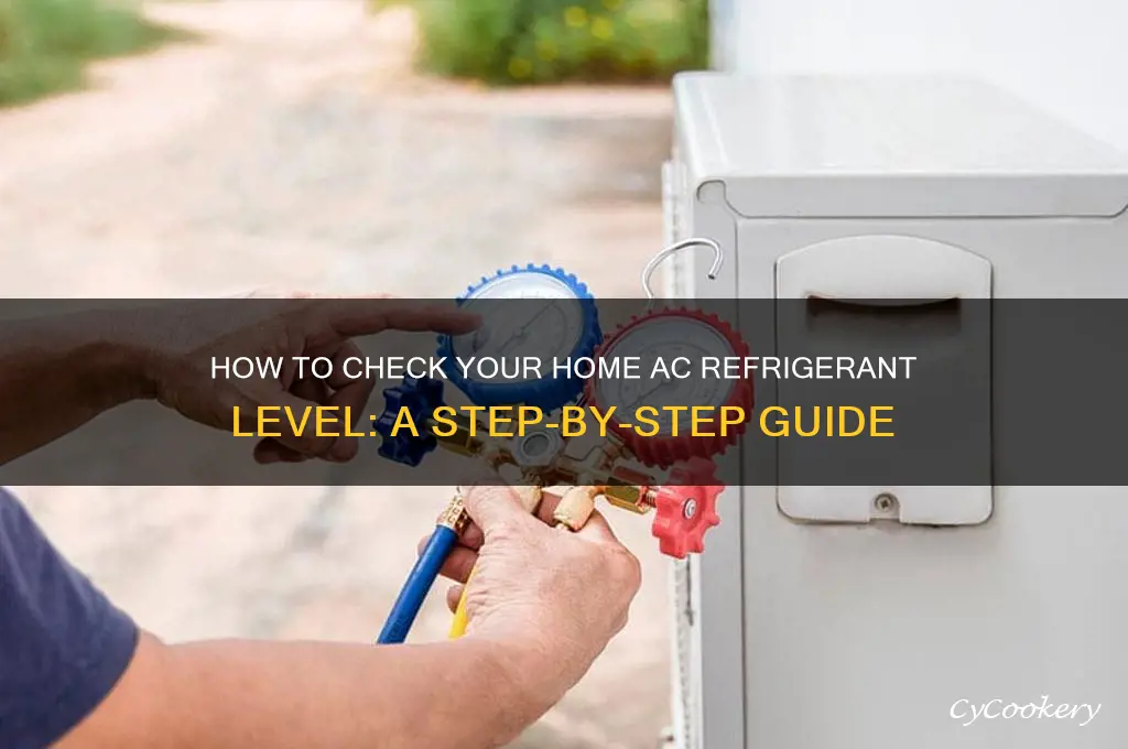 how to check ac refrigerant level house