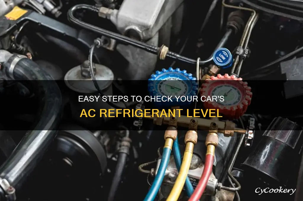 how to check ac refrigerant level in car