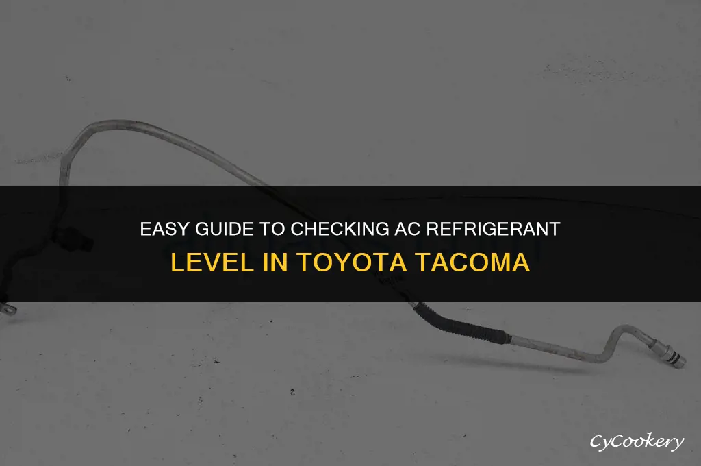 how to check ac refrigerant level toyota tacoma