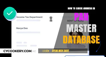 Verify Your Address on the PAN Database