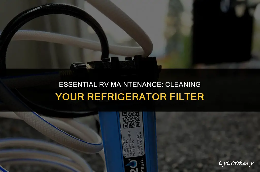how to check and clean an rv refrigerator filter