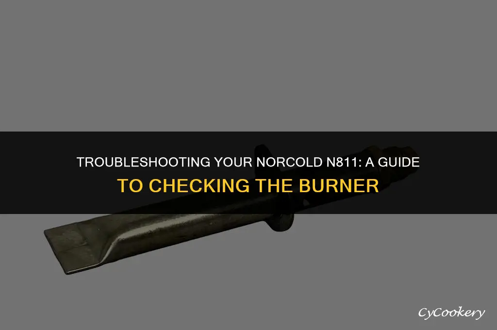 how to check burner on norcold n811 refrigerator
