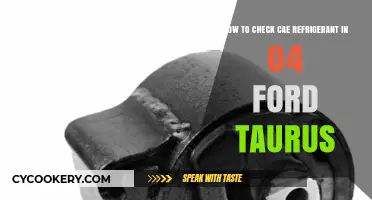 Easy Guide to Checking CAE Refrigerant in Your 2004 Ford Taurus