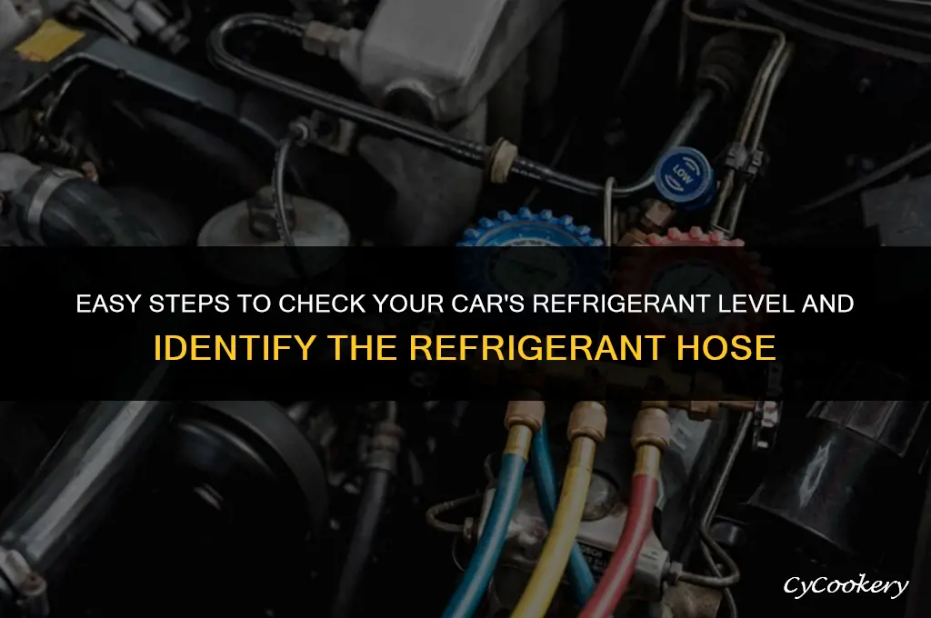 how to check car refrigerant level id refrigerant hose