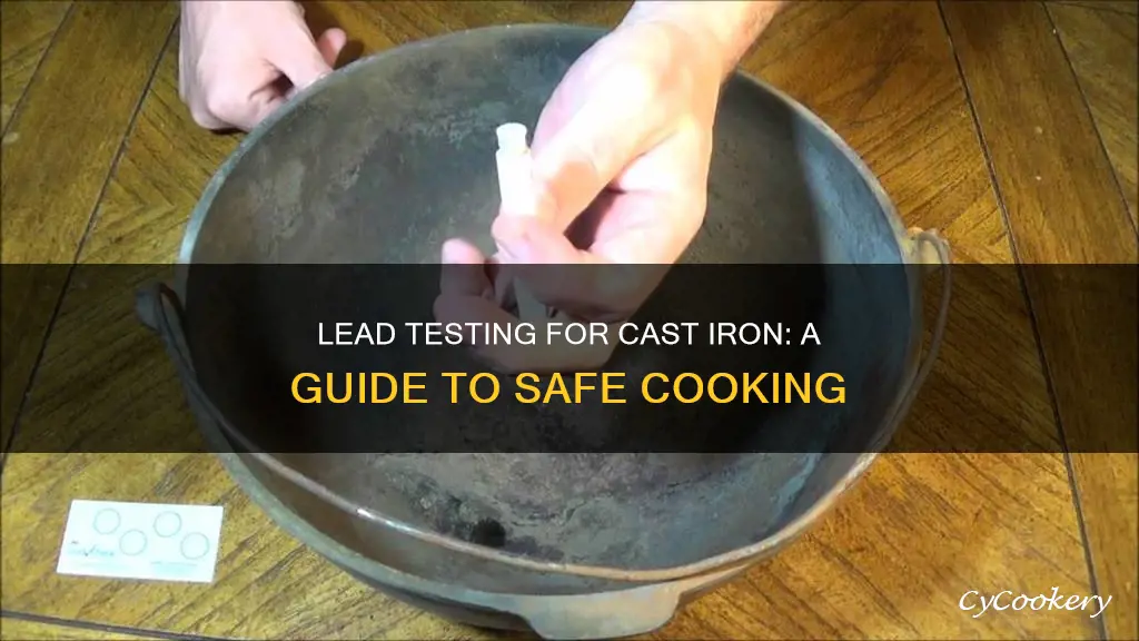 how to check cast iron pan for lead