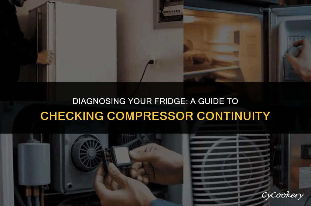 how to check continuity on a refrigerator compressor