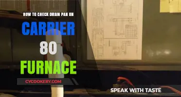 Inspecting Your Drain Pan in a Carrier 80 Furnace
