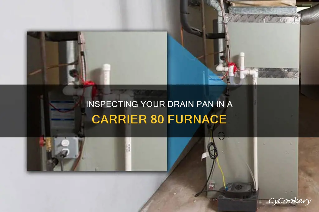 how to check drain pan on carrier 80 furnace