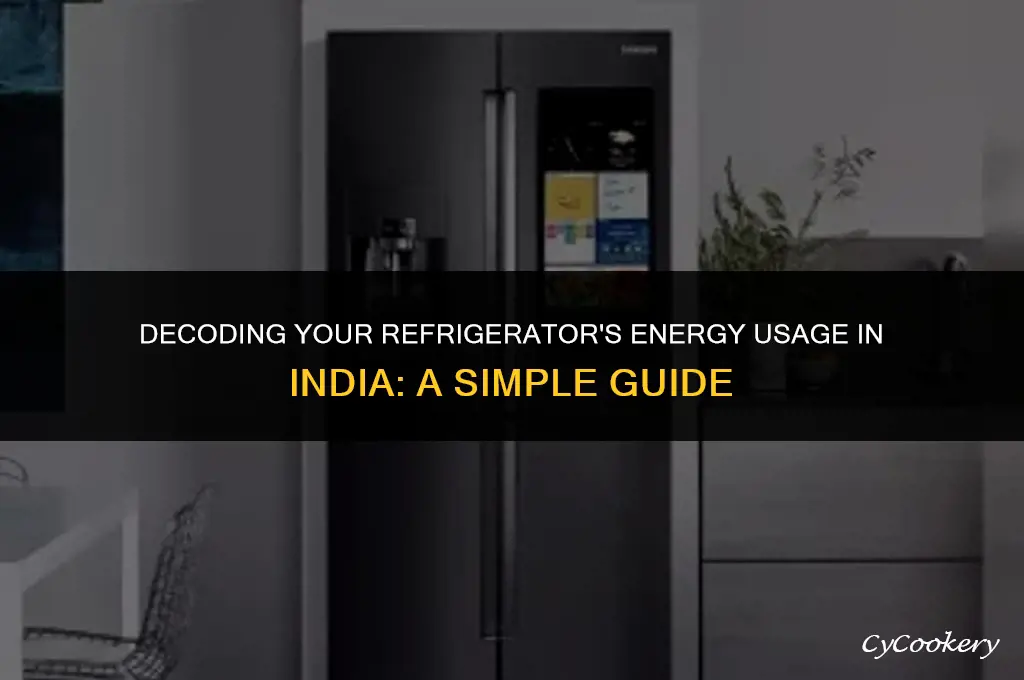how to check electricity consumption of refrigerator in india