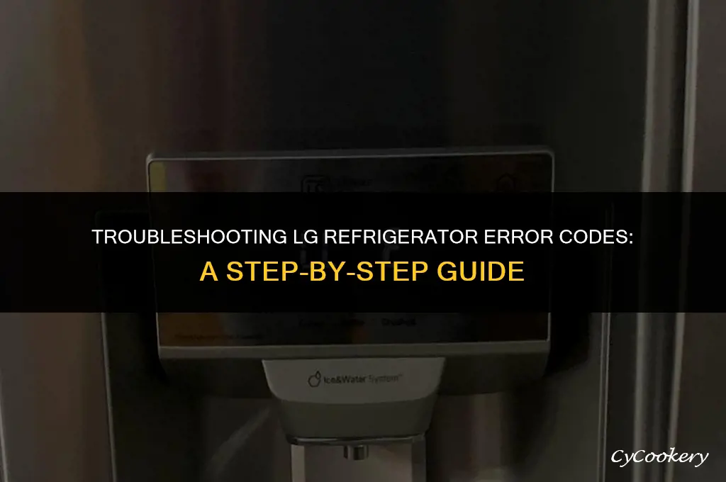 how to check error code on lg refrigerator