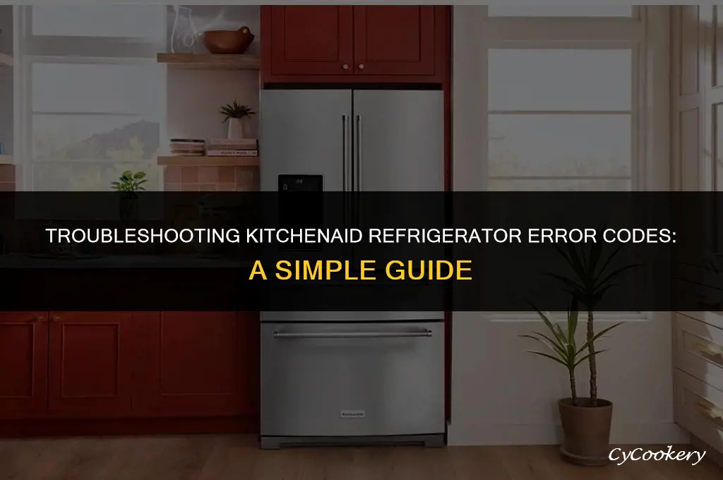 how to check error codes on kitchenaid refrigerator