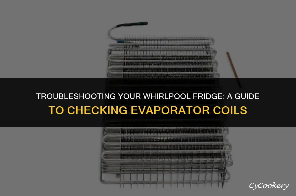 how to check evaporator coils on whirlpool refrigerator