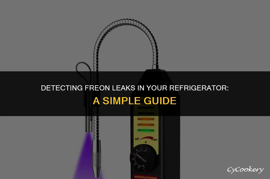 how to check for freon leak in refrigerator