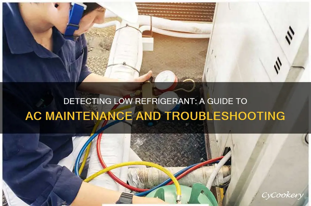 how to check for low refrigerant in air conditioner