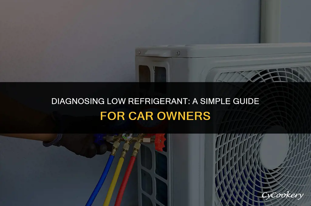 how to check for low refrigerant in car