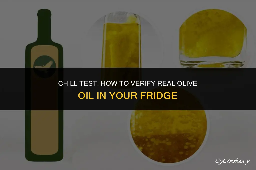 how to check for real olive oil with refrigerator