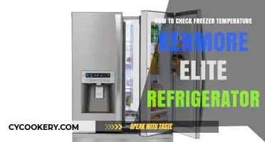 Kenmore Elite Refrigerator: How to Check Freezer Temperature