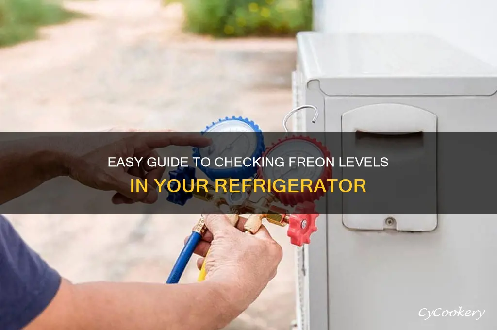 how to check freon level in refrigerator